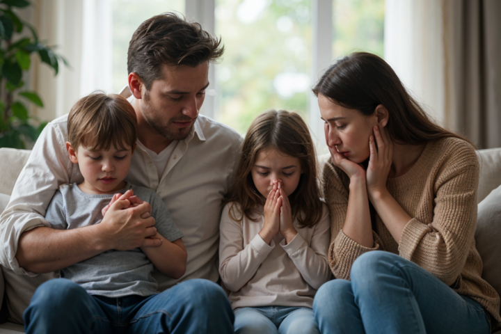 Stressed Family